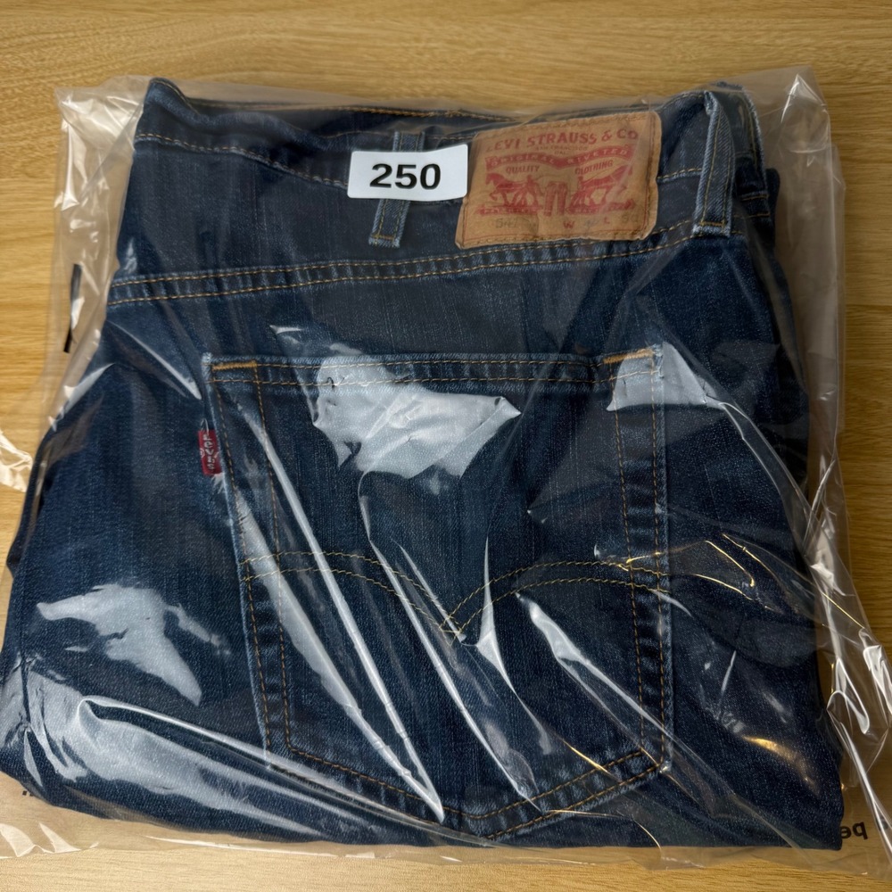 Levi's 541 Athletic Taper Comfy Jeans Mens 40x30 Dark Wash Denim Timeless - Picture 8 of 12